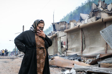 Vast destruction in village of Imamzadeh Ebrahim in Gilan province