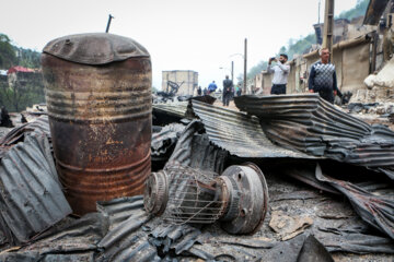 Vast destruction in village of Imamzadeh Ebrahim in Gilan province