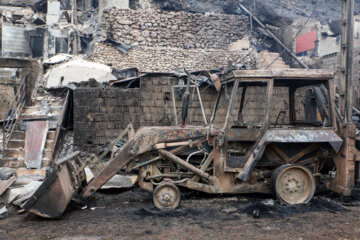 Vast destruction in village of Imamzadeh Ebrahim in Gilan province