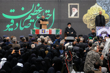 اجتماع صادقیون و تشییع پیکر شهید دوران دفاع مقدس در مشهد