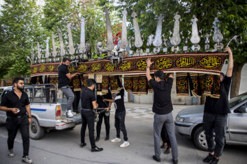 La cérémonie de deuil et de commémoration pour l’anniversaire de la mort en martyr de l'Imam Jafar Sadiq (P) ce samedi 4 mai à Yazd ((Photo : Majid Jarrahi)

