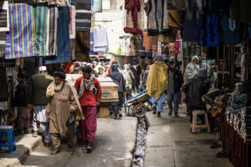 Kabul’s traditional clothing market