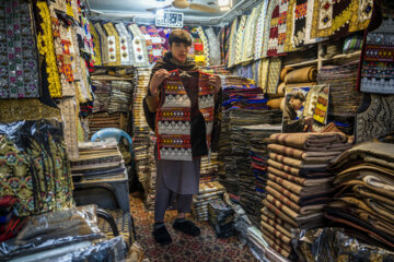 Kabul’s traditional clothing market