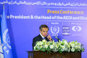  UN nuclear chiefs at Joint press conference with Head of the Atomic Energy Organization