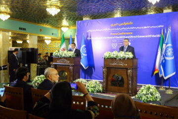 Joint press conference of Iranian and UN nuclear chiefs