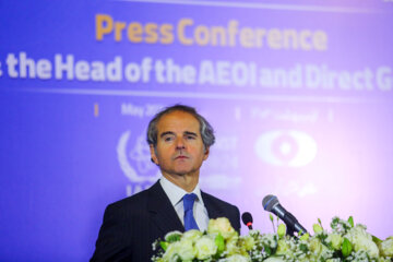  UN nuclear chiefs at Joint press conference with Head of the Atomic Energy Organization