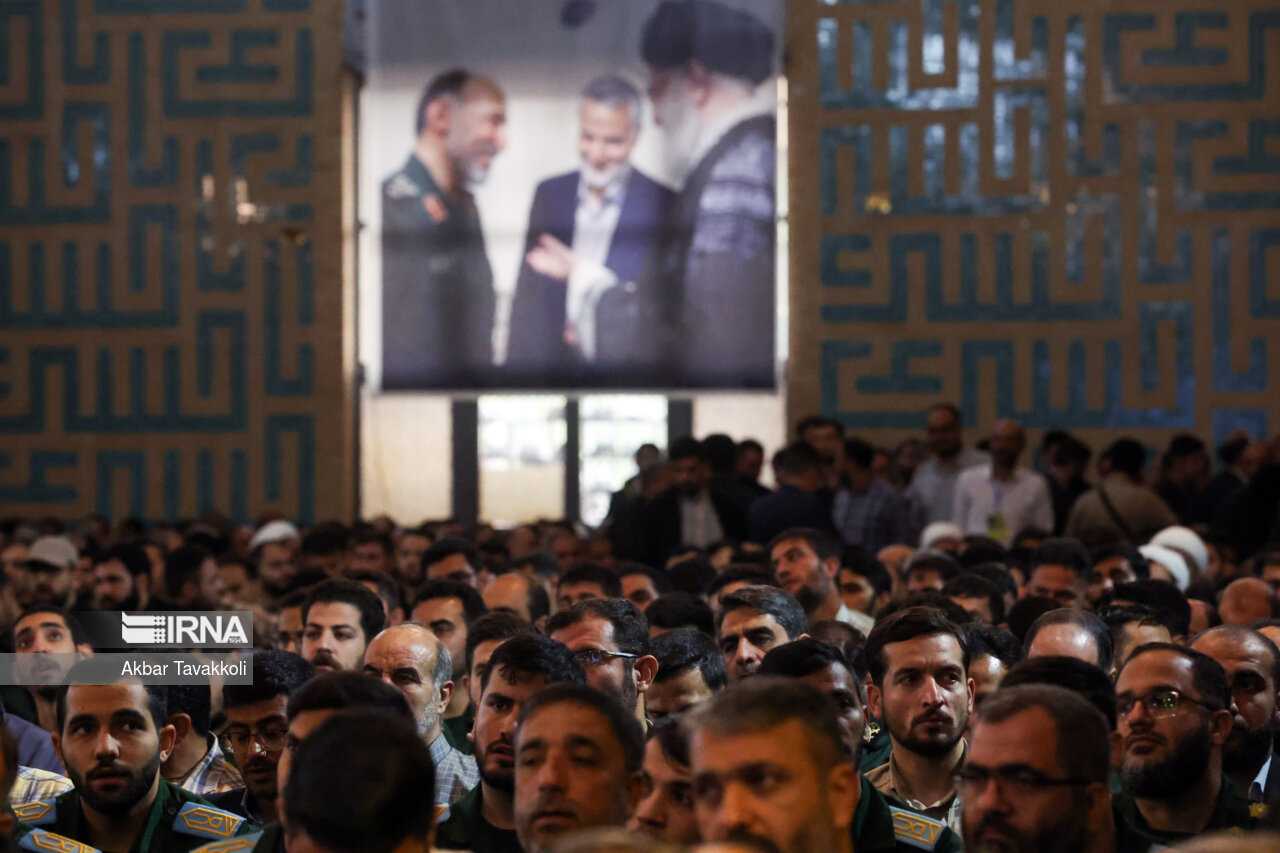 آیین بزرگداشت چهلمین روز شهادت مستشاران نظامی ایران در سوریه برگزار شد