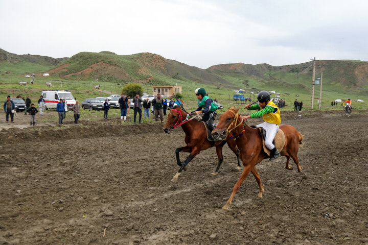 مسابقات کورس اسبدوانی بهاره روستای ایوب