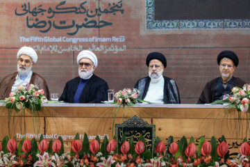 Ebrahim Raisi, Saied Reza Ameli and Ahmad Marvi at Fifth Global Conference of Imam Reza (AS).