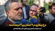 مرتضوی: نرخ بیکاری در ۷ استان زیر ۷ درصد است