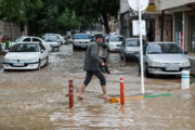 معابر مشهد با ۳۰ دقیقه بارش شدید سیلابی شد+فیلم