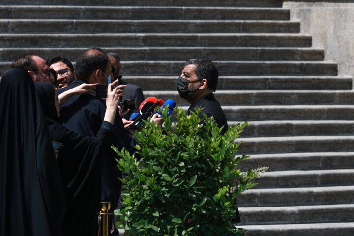 اعضای هیأت دولت در جمع خبرنگاران - ۲۶ اردیبهشت ۱۴۰۳