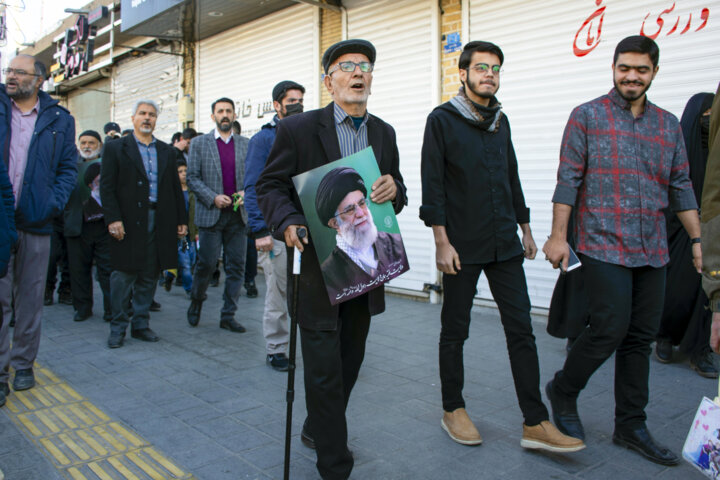 راهپیمایی مردم ایران در محکومیت حمله تروریستی کرمان