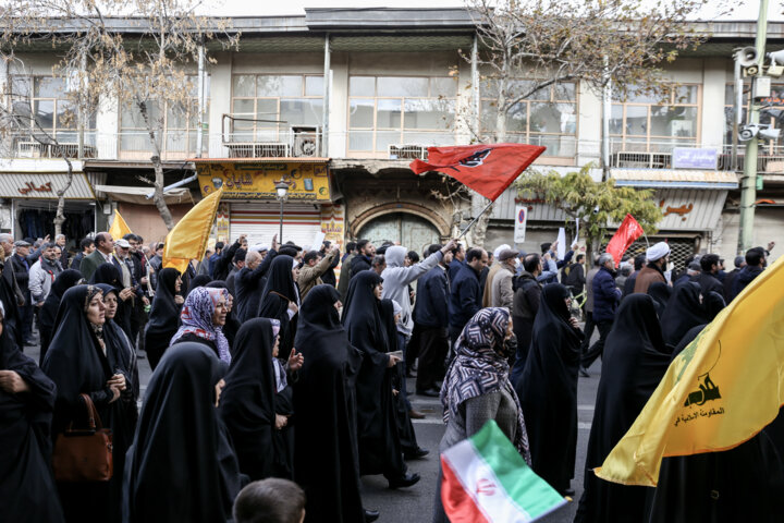 راهپیمایی مردم ایران در محکومیت حمله تروریستی کرمان