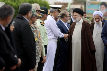 Le président Ebrahim Raissi en visite au Mazandaran le jeudi 16 mai 2024 au nord de l’Iran