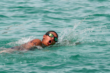 Tournoi de la natation marathon à Kish, dans le sud de l’Iran 