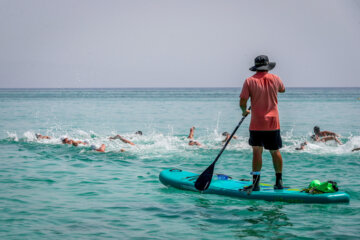 Tournoi de la natation marathon à Kish, dans le sud de l’Iran 