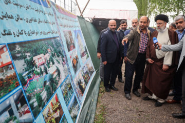 افتتاح پروژه های کشاورزی با حضور رئیس جمهور در روستای خرم کلا- مازندران