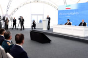 بالصور.. مراسم تدشين سد "قيز قلعه سي" المشترك بين إيران وأذربيجان