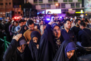 تجمع مردم تهران در میدان ولیعصر (عج)