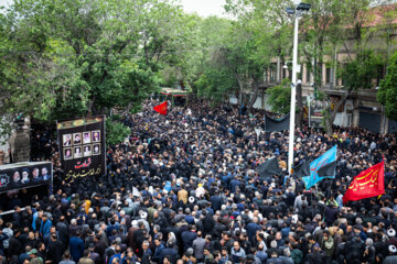Tabriz- Procesión fúnebre por el presidente Raisi y sus acompañantes