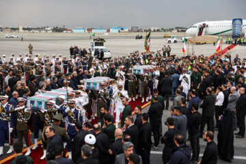 Martyrs Arrives at Mehrabad Airport