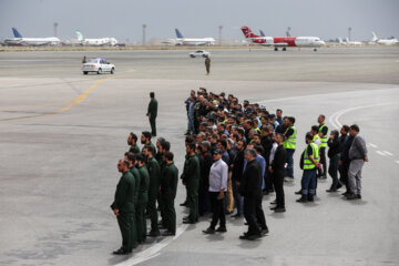 استقبال از شهدای خدمت در فرودگاه مهرآباد
