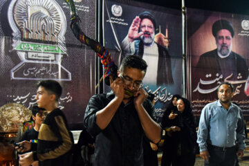 عزاداری مردم در سوگ شهدای خدمت - بوشهر