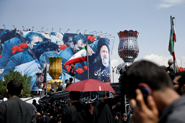 خداحافظی باشکوه ملت با شهید جمهور
