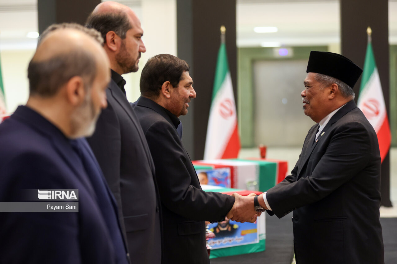 ادای احترام مقامات کشورها به رئیس جمهور شهید