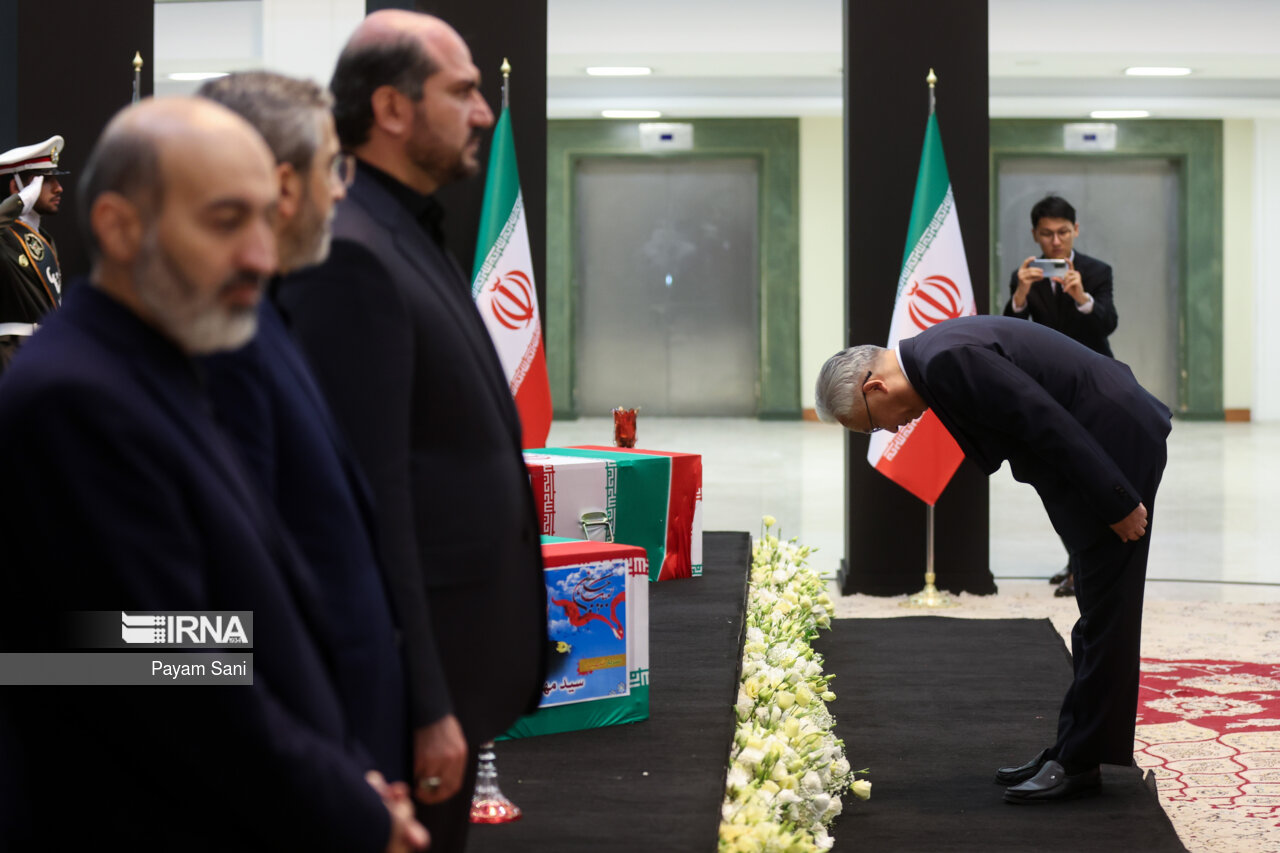 ادای احترام مقامات کشورها به رئیس جمهور شهید