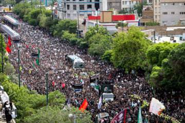 Martyred president’s funeral in Mashhad