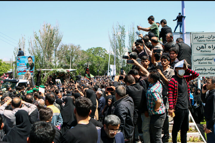 وداع با خادم شهیدان و شهید خدمت/شهید «رحمتی» در زادگاهش مراغه آرام گرفت