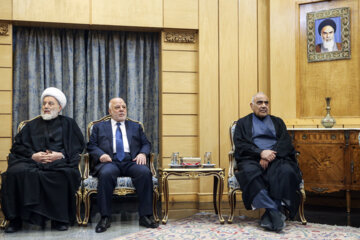 هیات همراه رئیس جمهور عراق در فرودگاه مهرآباد تهران