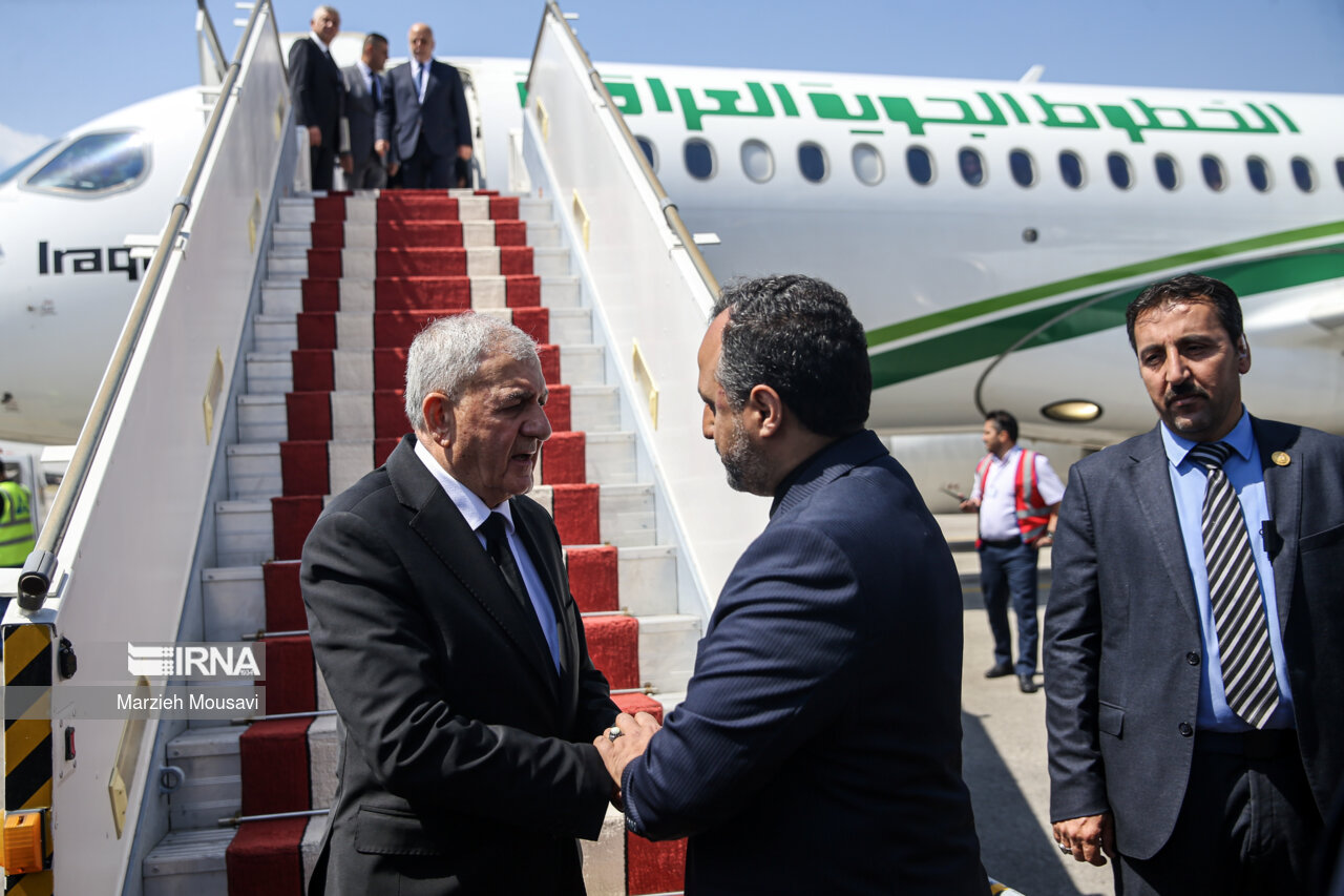 Arrival of Iraqi President in Tehran
