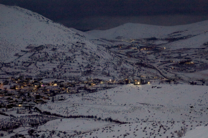 جاده های برفی کردستان