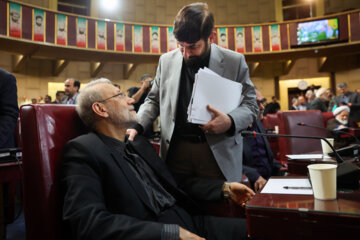 «علی آقا محمدی» و «علی لاریجانی » در جلسه مجمع تشخیص مصلحت نظام