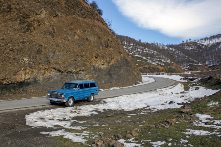 طبیعت برفی روستای «زندانه»