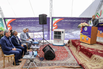 افتتاح مخزن آبی روستای بید زرد با حضور وزیر کشور