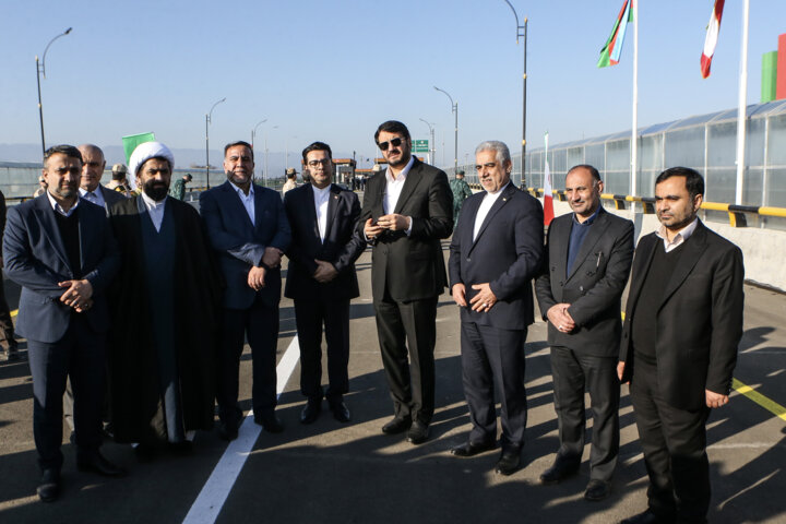 بهره برداری از پل مرزی جدید آستارا - آذربایجان