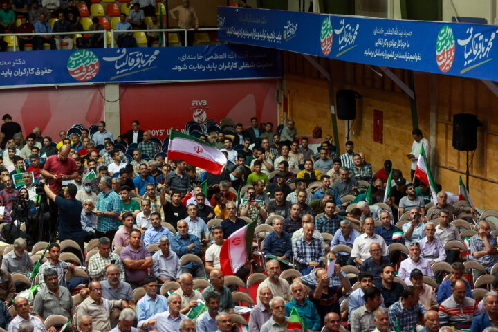 گردهمایی کارگران در حمایت از«محمدباقر قالیباف»