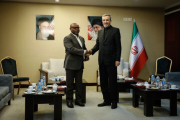 Iran acting FM meets foreign guests at ACD