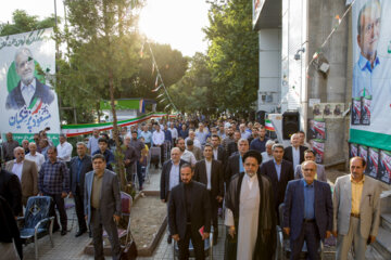 گردهمایی انتخاباتی هواداران «مسعود پزشکیان» در کرمانشاه