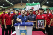 حضور پرشور در انتخابات و تجدید بیعت جامعه ورزش مازندران با انقلاب اسلامی