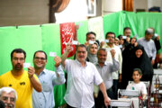 حضور پرشور صنعتگران و اصناف انقلابی خوزستان پای صندوق‌های رای