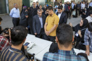ایران کے شہر کرمانشاہ میں چودھویں صدارتی انتخابات میں پولنگ کے مناظر