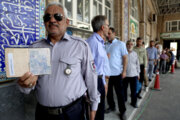 Entusiasmo de los votantes en Ahvaz en colegios electorales