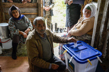 اIran : élections présidentielles dans les zones reculées de Roudbar au nord, le vendredi 28 juin 2024. (Photographe : Abouzar Hamidi Jirandeh)