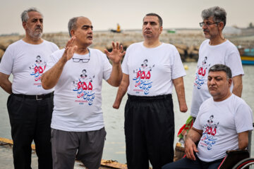 شنای جانبازان در خلیج فارس