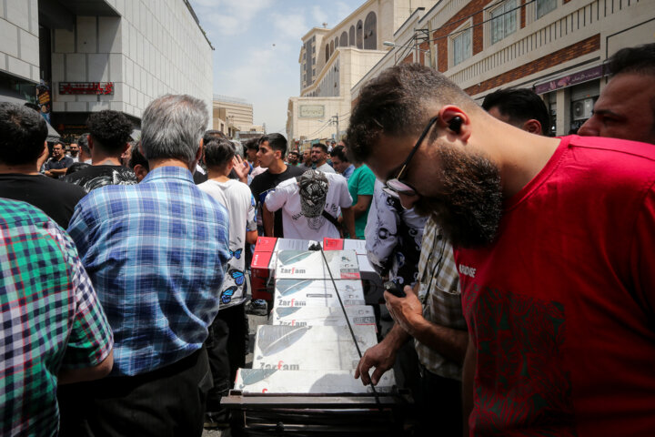 حضور «مسعود پزشکیان» در بازار شوش